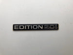 NEU NOS Schriftzug Emblem "Edition 2.0i" hinten Original Opel Kadett E Cabriolet