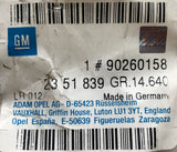 NEU Clip Klammer Dachhimmel Dachrahmen oben pastellbeige Original Opel Omega A