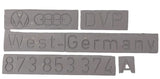 NEU Seitenschweller Kunststoff unten rechts Original VW Polo Coupe 86C 2F