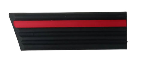 NEU Zierleiste Kotflügel vorne links blaugrau/rot Origl Opel Corsa A Schrägheck