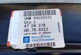 NEU Aufpralldämpfer Querträger Stoßstange vorne Original Opel Agila B 93193101