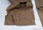 Gummimatten (Teppiche) Innenraum vorne hinten beige Opel Rekord C Commodore A