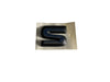 NEU NOS Schriftzug Emblem "S" chrom schwarz Original Opel Vectra A Kadett E