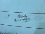 Heckscheibe beheizbar Scheibe hinten grün Opel Senator B Chromrahmen + Dichtung