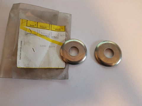 NEU NOS Satz 2 Teller Stoßdämpfer Achse hinten Original Opel Kadett E Senator B