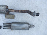 Auspuffanlage Abgasanlage 60mm Mittel Endschalldämpfer Opel Rekord C Commodore A