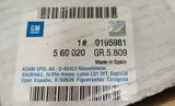NEU Satz Bremsscheiben Vorderachse Ø240mm Original Opel Corsa C 1.0 1.2