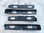 Satz Abdeckung Verkleidung Blende Sitzschienen vorne blau Opel Senator B