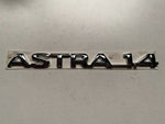 NEU NOS Schriftzug Emblem "Astra 1.4" hinten Original Opel Astra F