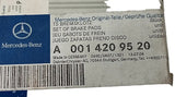 NEU Bremsbeläge Bremsklötze Hinterachse Original Mercedes W202 W124 R129 W210