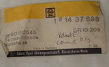 NEU NOS Sonnenblende vorne links hellgrau Original Opel Rekord E E1 Commodore C
