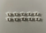 NEU 10 Stück Clips Klemmfeder Chrom Zierleiste Stoßstange Opel Senator B