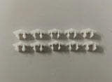 NEU 10 Stück Clips Klemmfeder Chrom Zierleiste Stoßstange Opel Senator B
