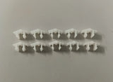 NEU 10 Stück Clips Klemmfeder Chrom Zierleiste Stoßstange Opel Senator B