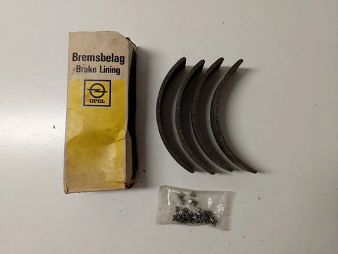 NEU Bremsbackenbeläge Trommelbremse Original Opel 08983893 1605299