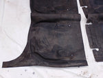Gummimatten (Teppiche) Innenraum vorne hinten schwarz Opel Rekord C Commodore A