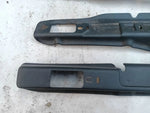 Satz Abdeckung Verkleidung Blende Sitzschienen vorne blau Opel Senator B