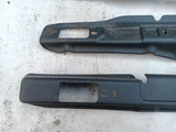 Satz Abdeckung Verkleidung Blende Sitzschienen vorne blau Opel Senator B