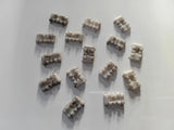 2 Befestigungsklammern Clips Zierleiste Dachrahmen hinten Opel Senator B Omega A