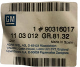 NEU Schutzzierleiste Kotflügel vorne links blaugrau Orig Opel Corsa A TR CC