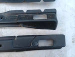 Satz Abdeckung Verkleidung Blende Sitzschienen vorne blau Opel Senator B