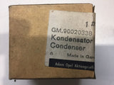 NEU NOS Kondensator Zündverteiler Orig Opel Commodore Admiral Monza Senator A BC
