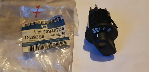 NEU Gebläseschalter Lüftung Heckscheibenheizung Original Opel Kadett E