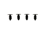 NEU 4 Clips Verkleidung Seitenwand hinten braun Opel Kadett E Corsa A Omega A