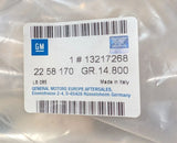 NEU Sitzbezug Rückenlehne Vordersitz grau XXVM Original Opel Astra H Zafira B