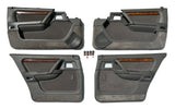 Satz Türverkleidungen Türpappen elektrisch grau Komb 857 Original Opel Senator B