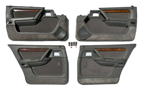 Satz Türverkleidungen Türpappen elektrisch grau Komb 857 Original Opel Senator B