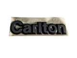 NEU NOS Schriftzug Emblem "Carlton" hinten Orig Vauxhall Carlton Opel Omega A