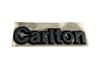 NEU NOS Schriftzug Emblem "Carlton" hinten Orig Vauxhall Carlton Opel Omega A