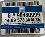 NEU Endkappe Zierleiste Stoßstange hinten Mitte anthrazit Orig Opel Astra F CDX