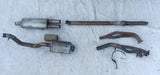 Auspuffanlage Abgasanlage 60mm Mittel Endschalldämpfer Opel Rekord C Commodore A