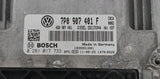 Motorsteuergerät mit Halter ECU Orig VW Touareg 3.0 TDI 7P0907401F 0281017733