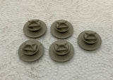 NEU NOS 5x Halteclips Dachhimmel grau Original Opel Combo B