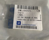 NEU Aufkleber 80km/h Ersatzrad Original Opel Corsa C Astra F G H J Zafira A B