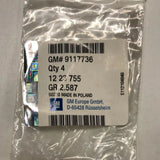 NEU NOS 4x Dichtung Rücklicht Heckleuchte hinten Original Opel Astra G Zafira A