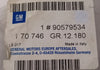 NEU Heckscheibendichtung Dichtung Scheibe hinten Original Opel Zafira A