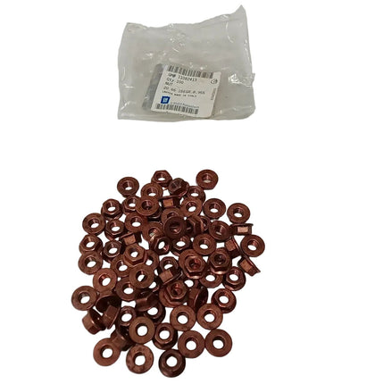 NEU 10x Kupfermutter M8 x 1,25mm Auspuff Krümmer Original Opel 11082413 2066156