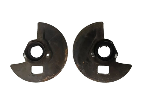 Satz 2 Bremsankerbleche Bremsschutzbleche Spritzbleche vorne Orig Opel Rekord C