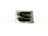 NEU NOS Schriftzug Emblem "S" chrom schwarz Original Opel Vectra A Kadett E