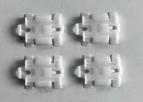 NEU 4x Clips Schutzzierleiste Seitenwand Heckscheibe Orig Opel Vectra B Omega A