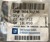 NEU 5x Abdeckungen Blende Schalteröffnung elektr. Spiegel Original Opel Astra F