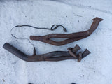 Auspuffanlage Abgasanlage 60mm Mittel Endschalldämpfer Opel Rekord C Commodore A