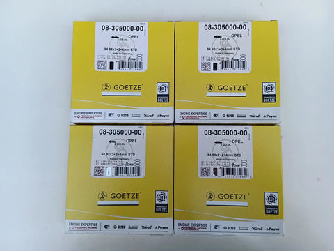 NEU Set 4 x Kolbenringsatz GOETZE CIH Rekord D E Manta Ascona B 2.0 3.0 N S E
