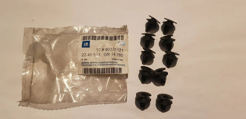 NEU 5 Stück Clips Seitenwandverkleidung Original Opel Kadett E Ascona C Astra F