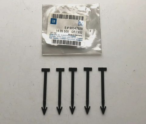 NEU 5x Haltebänder Frontstoßstangenverkleidung vorne Original Opel Calibra