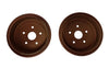 NOS 2 Bremstrommeln hinten 5-Loch links rechts Opel Commodore A Rekord C Sprint